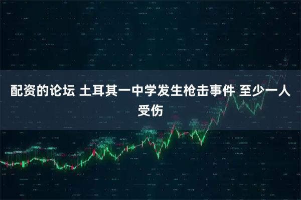 配资的论坛 土耳其一中学发生枪击事件 至少一人受伤