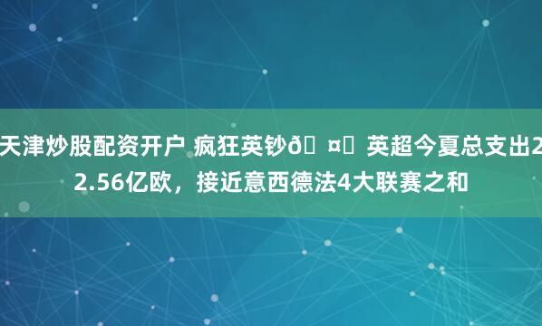 天津炒股配资开户 疯狂英钞🤑英超今夏总支出22.56亿欧,接近意西德法4大联赛之和